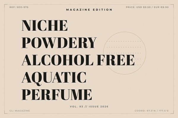 niche powdery alcohol free aquatic perfume
